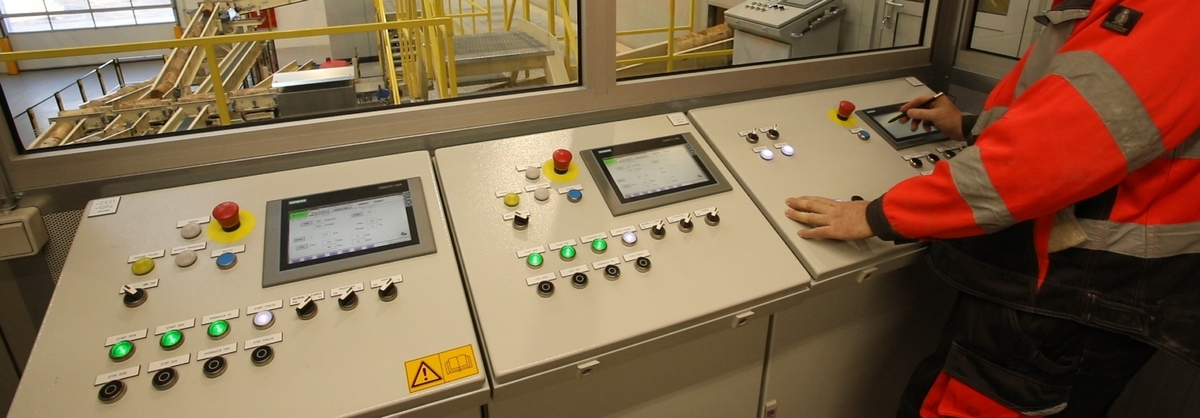 Operator Control Panels at WWCB Plant